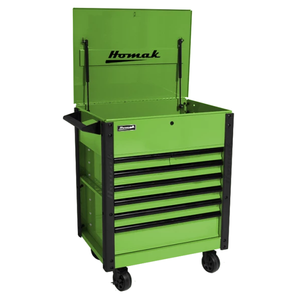 Buy ๐ Homak 35 Inch 7 DRAWER FLIP-TOP SERVICE CART - GREEN LG06035247 โค๏ธ 1 Buy ๐ Homak 35 Inch 7 DRAWER FLIP-TOP SERVICE CART - GREEN LG06035247 โค๏ธ