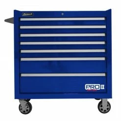 Best Sale 🧨 Homak 36 Inch Pro 2 7-Drawer Roller Cabinet-Blue BL04036072 ❤️