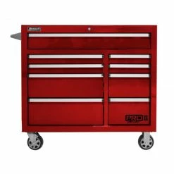 Promo 🎉 Homak 41 InchPro 2 9-Drawer Roller Cabinet - Red  RD04041092 🔔