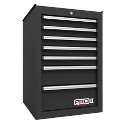 Cheap 🎁 Homak 14 1/2 Inch Inch Pro II 7-Drawer Side Cabinet - Black BK08014552 👏