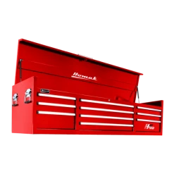 Best Sale 🛒 Homak 72 Inch H2Pro Series 10 Drw Top Chest - Red RD02010720 🧨