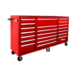 Hot Sale 😀 Homak 72 Inch H2Pro Series 21 Drawer Rolling Cabinet - Red RD04021720 🧨