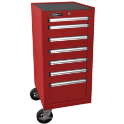 Cheapest 🔥 Homak 18 Inch H2Pro Series 7 Drawer Side Cabinet - Red RD08018070 🤩