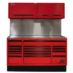 Buy ⭐ Homak 72 InchCTS Set With Tool Board Back Splash - Red RDCTS72002 🔥